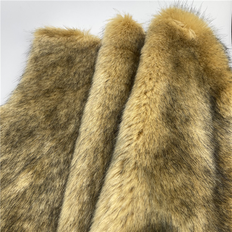 wholesale faux synthetic plush fur fabric for shearling jacket