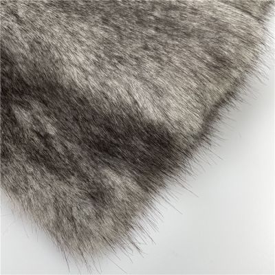 soft luxury faux fur plush fabric long-haired garment  acrylic fur fabric for collar