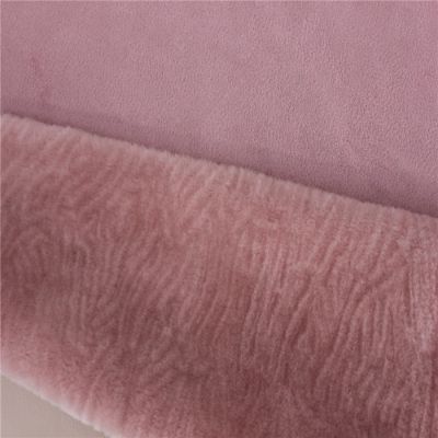 Suede Bonded Shearling  jacket fabric