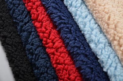 Shu velveteen soft sherpa fleece  shearling fur fabric blanket shoe hat jacket lining