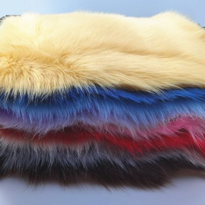 Large fur custom faux fur coat bedding set trim