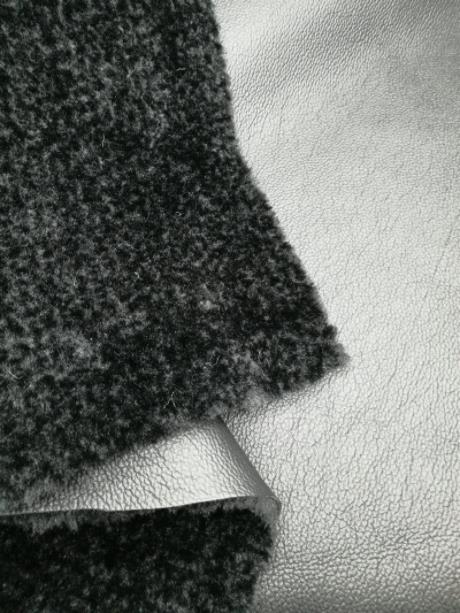 PU bond knitted fur fabric